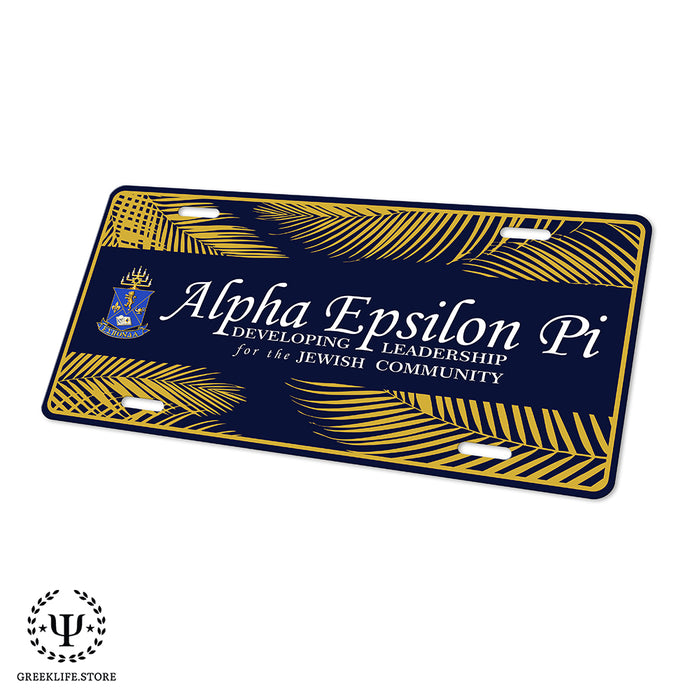 Alpha Epsilon Pi Decorative License Plate