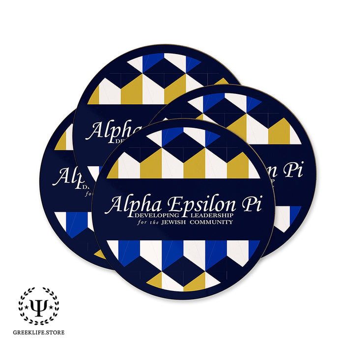 Alpha Epsilon Pi Beverage coaster round (Set of 4)