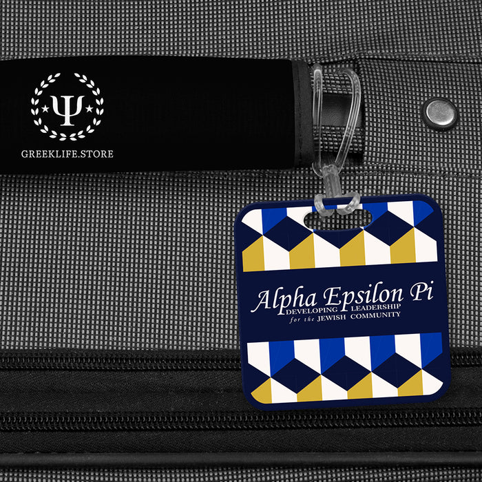 Alpha Epsilon Pi Luggage Bag Tag (square)