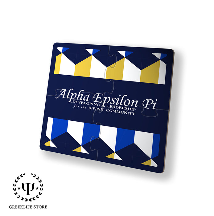 Alpha Epsilon Pi Beverage Jigsaw Puzzle Coasters Square (Set of 4)