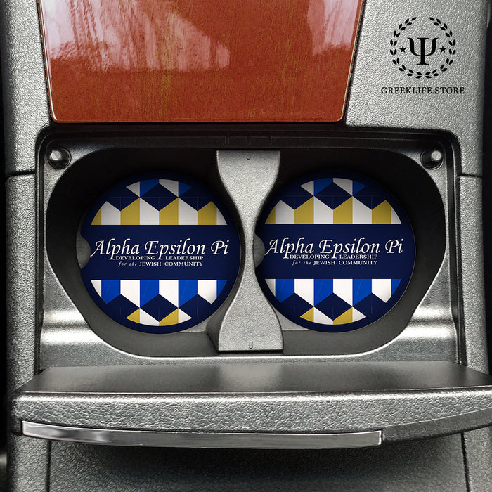 Alpha Epsilon Pi Car Cup Holder Coaster (Set of 2)