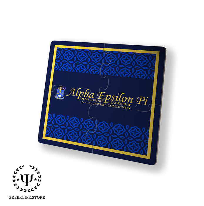 Alpha Epsilon Pi Beverage Jigsaw Puzzle Coasters Square (Set of 4)