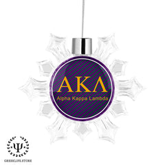 Alpha Kappa Lambda Christmas Ornament Flat Round