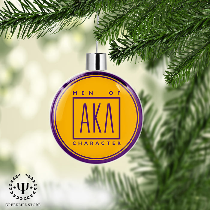 Alpha Kappa Lambda Christmas Ornament Flat Round