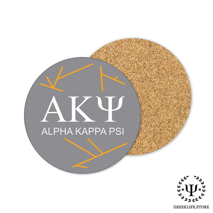 Alpha Kappa Psi Beverage coaster round (Set of 4)