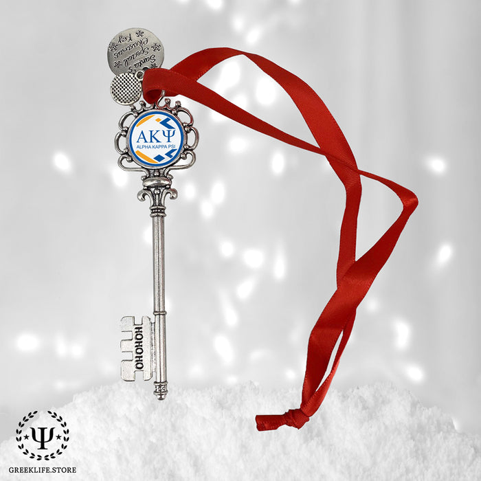 Alpha Kappa Psi Christmas Ornament Santa Magic Key