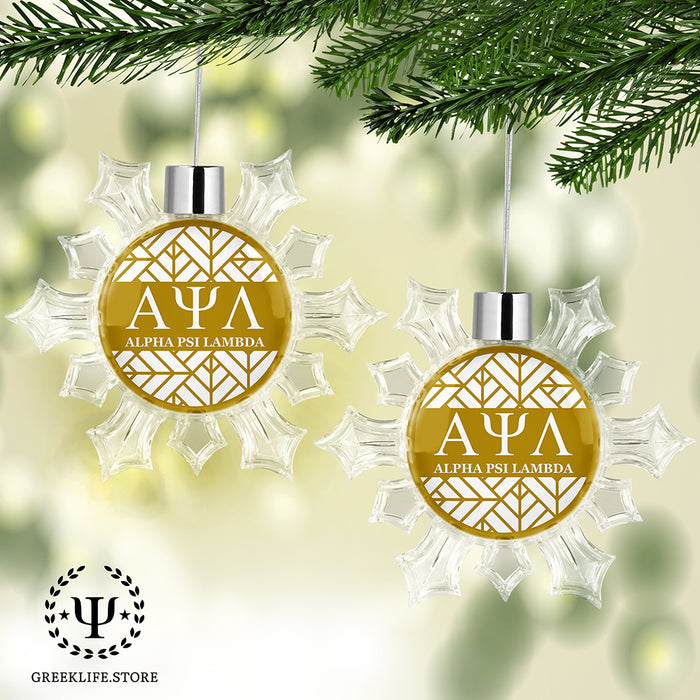 Alpha Psi Lambda Christmas Ornament - Snowflake