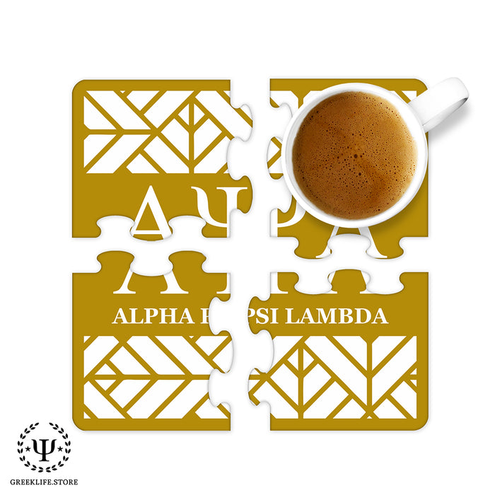 Alpha Psi Lambda Beverage Jigsaw Puzzle Coasters Square (Set of 4)
