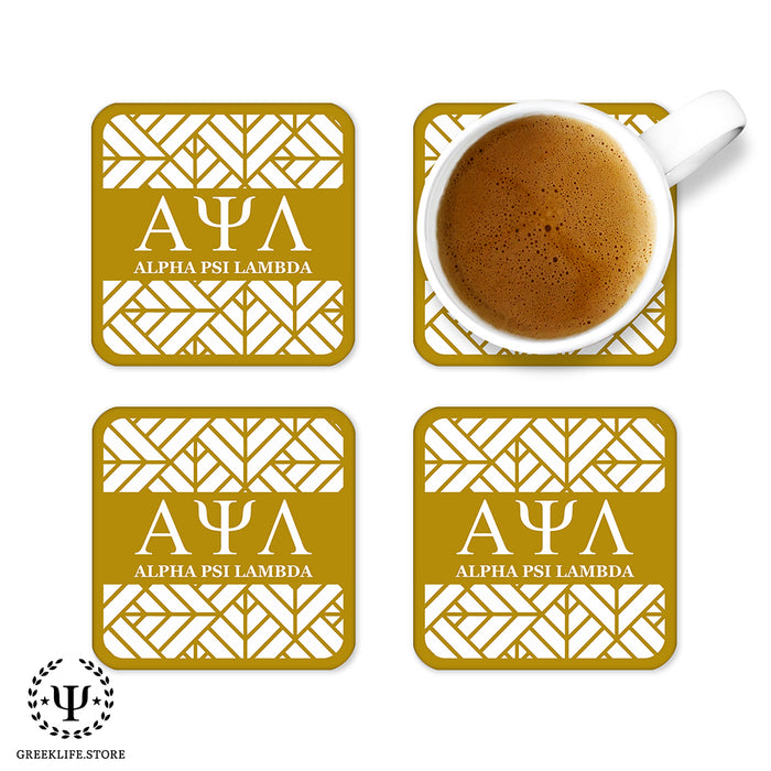 Alpha Psi Lambda Beverage Coasters Square (Set of 4)