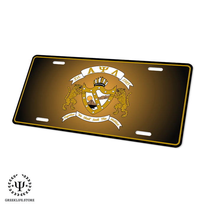 Alpha Psi Lambda Decorative License Plate