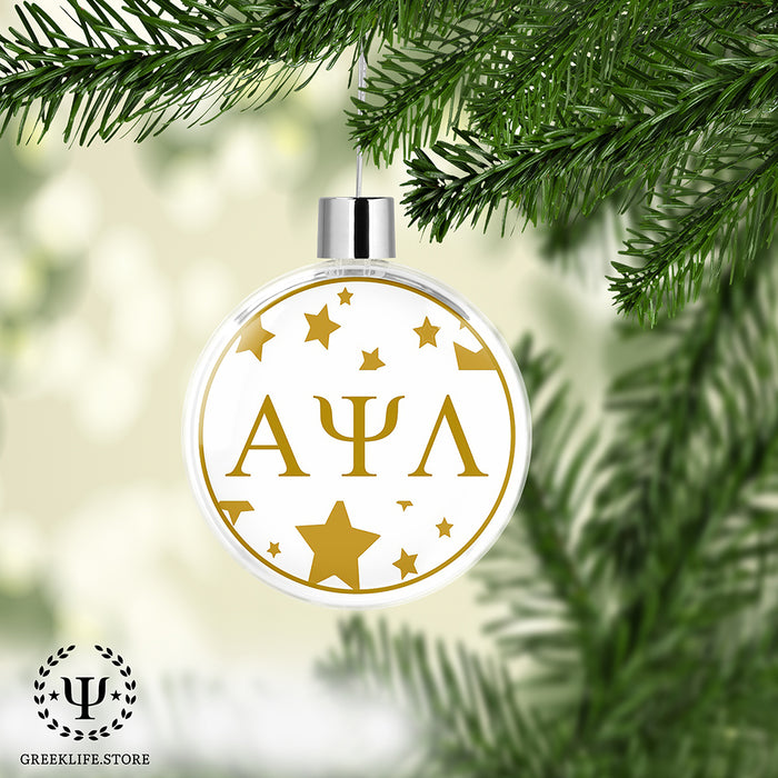 Alpha Psi Lambda Christmas Ornament Flat Round