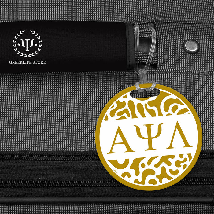 Alpha Psi Lambda Luggage Bag Tag (round)