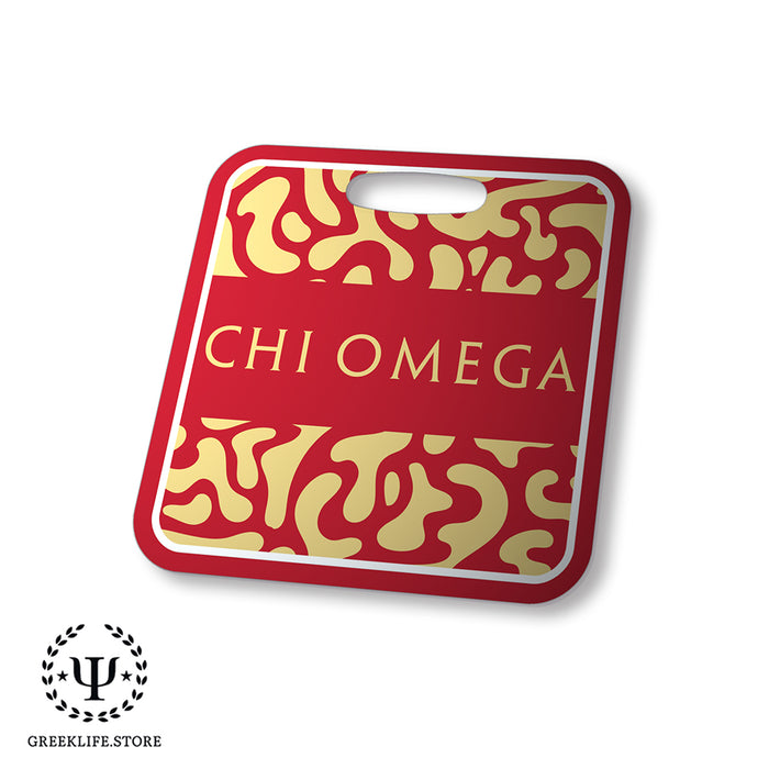 Chi Omega Luggage Bag Tag (square)