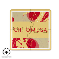 Chi Omega Christmas Ornament Flat Round