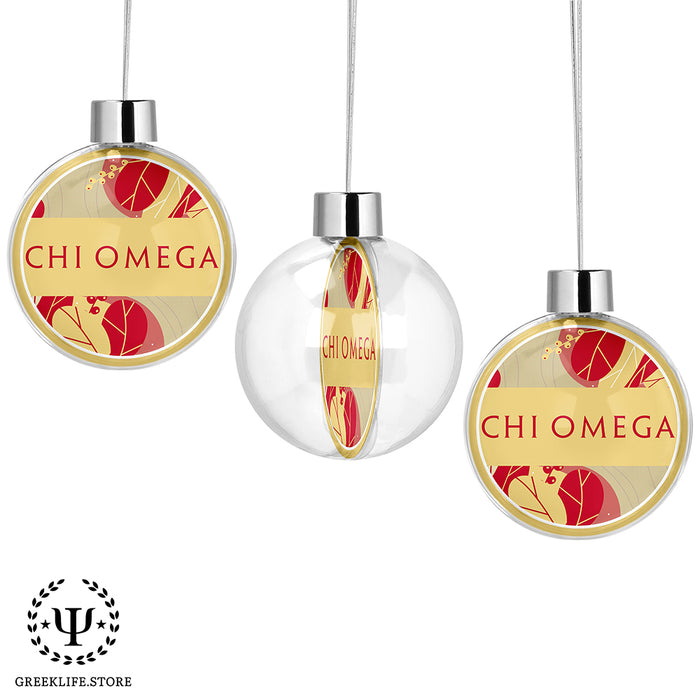 Chi Omega Christmas Ornament - Ball