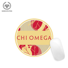 Chi Omega Christmas Ornament Flat Round