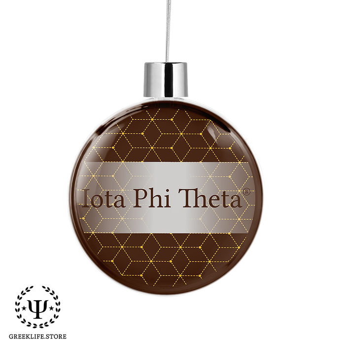 Iota Phi Theta Christmas Ornament Flat Round