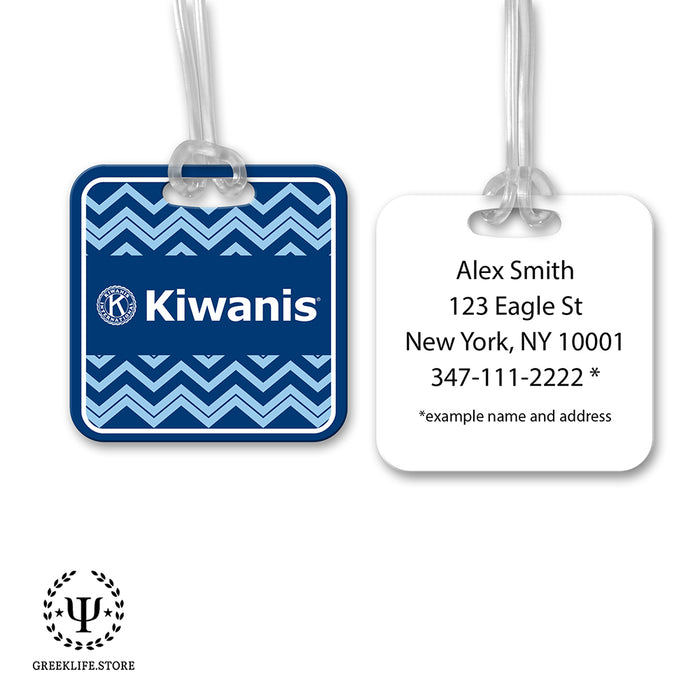 Kiwanis International Luggage Bag Tag (square)