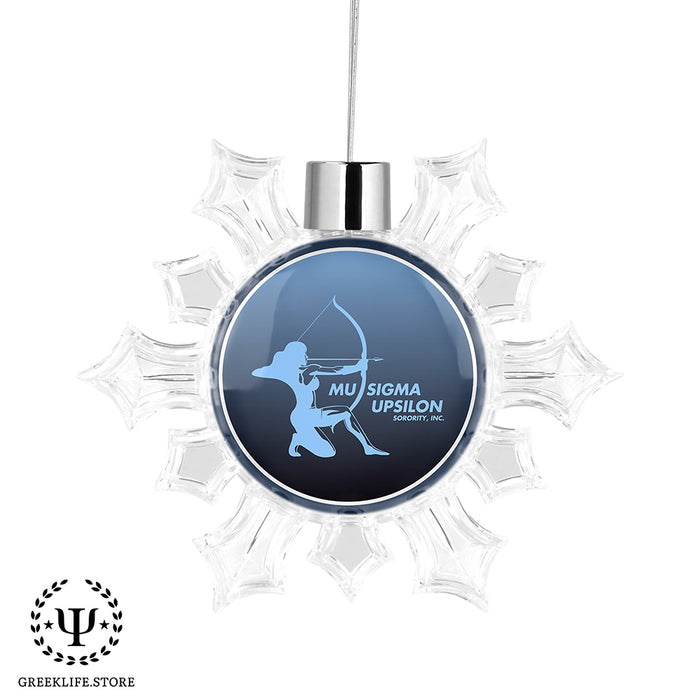 Mu Sigma Upsilon Christmas Ornament - Snowflake