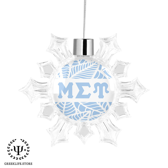 Mu Sigma Upsilon Christmas Ornament - Snowflake