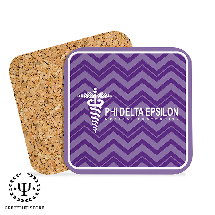 Phi Delta Epsilon Beverage Coasters Square (Set of 4)