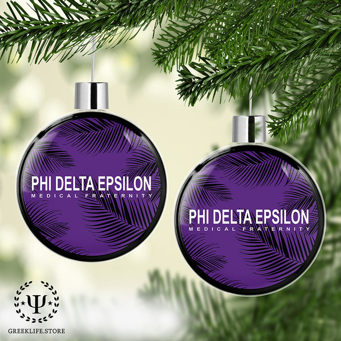 Phi Delta Epsilon Christmas Ornament Flat Round