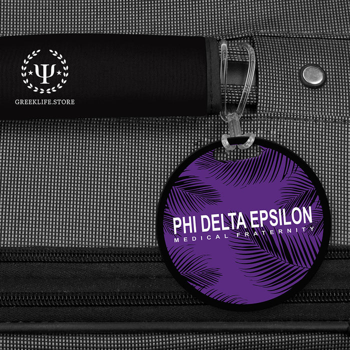 Phi Delta Epsilon Luggage Bag Tag (round)