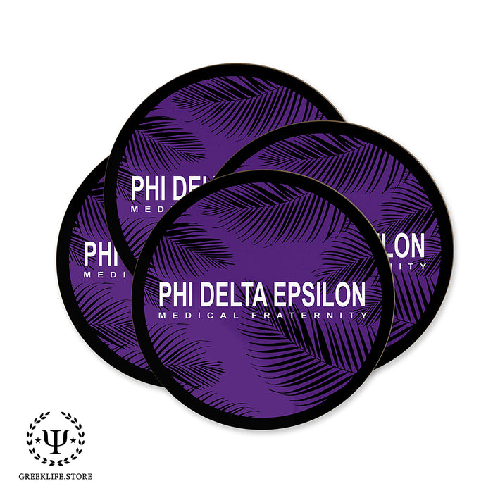 Phi Delta Epsilon Beverage coaster round (Set of 4)