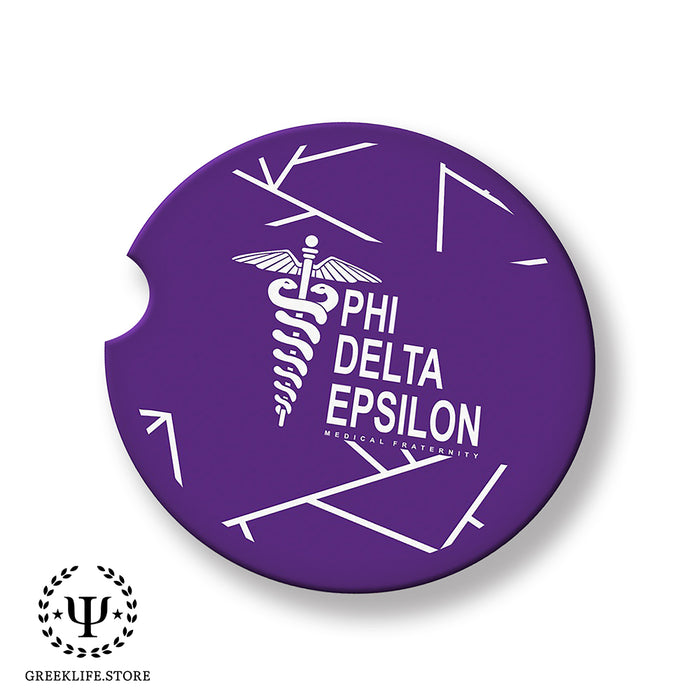 Phi Delta Epsilon Car Cup Holder Coaster (Set of 2)