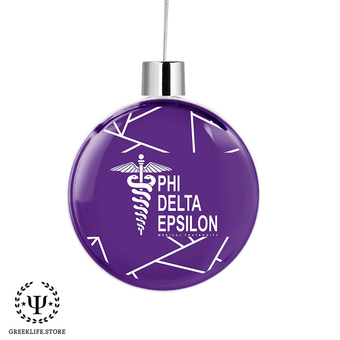 Phi Delta Epsilon Christmas Ornament Flat Round