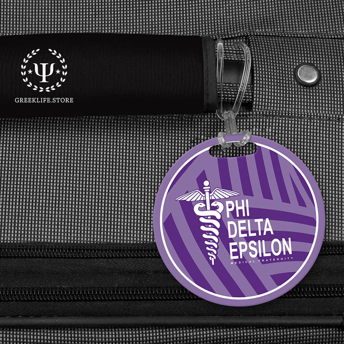 Phi Delta Epsilon Luggage Bag Tag (round)