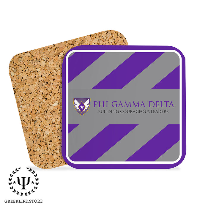 Phi Gamma Delta Beverage Coasters Square (Set of 4)
