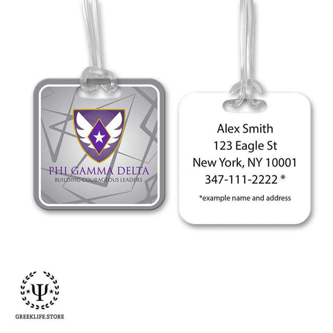 Phi Gamma Delta Luggage Bag Tag (square)