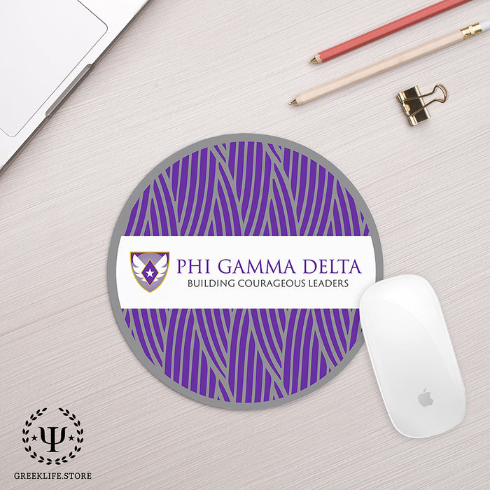Phi Gamma Delta Mouse Pad Round