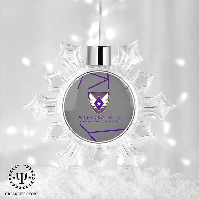 Phi Gamma Delta Christmas Ornament - Snowflake
