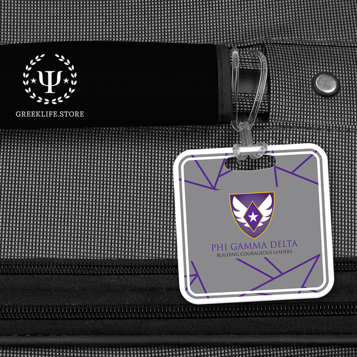 Phi Gamma Delta Luggage Bag Tag (square)