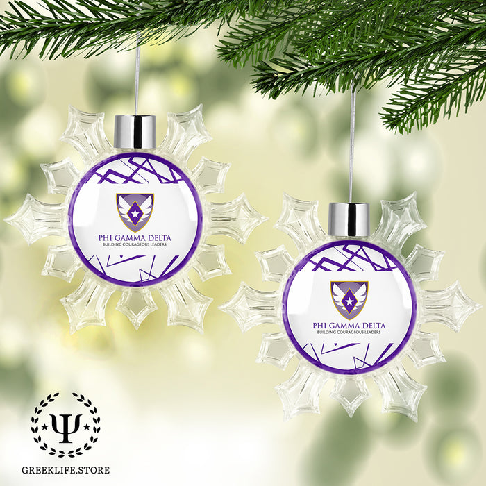 Phi Gamma Delta Christmas Ornament - Snowflake