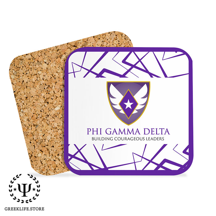 Phi Gamma Delta Beverage Coasters Square (Set of 4)
