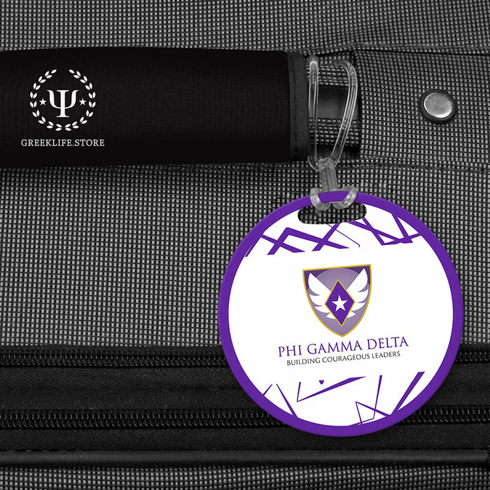 Phi Gamma Delta Luggage Bag Tag (round)