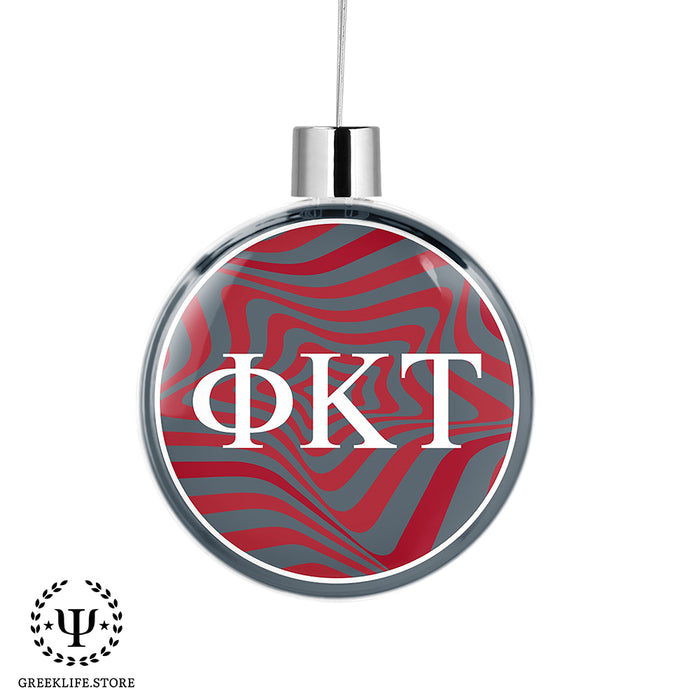 Phi Kappa Tau Christmas Ornament Flat Round