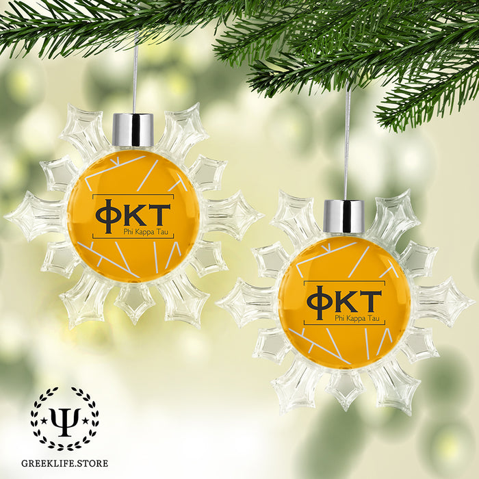 Phi Kappa Tau Christmas Ornament - Snowflake