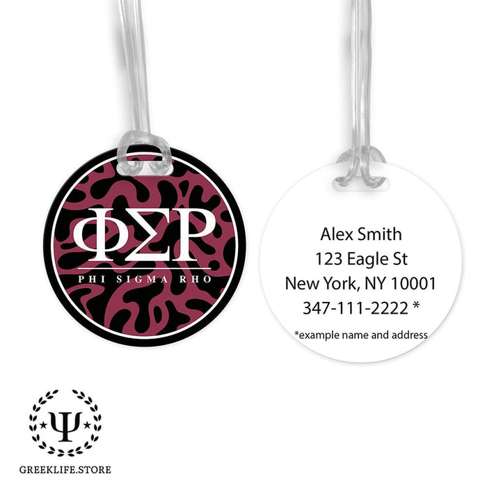 Phi Sigma Rho Luggage Bag Tag (round)