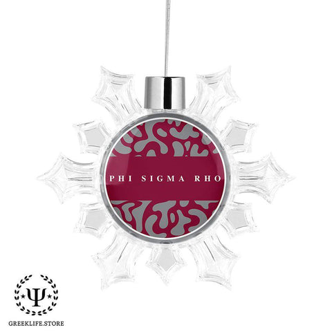 Phi Sigma Rho Christmas Ornament - Snowflake