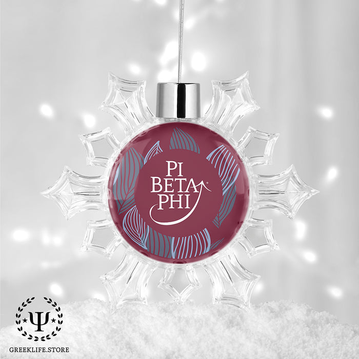 Pi Beta Phi Christmas Ornament - Snowflake