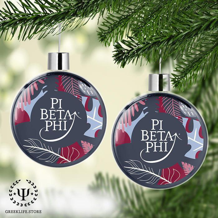 Pi Beta Phi Christmas Ornament Flat Round