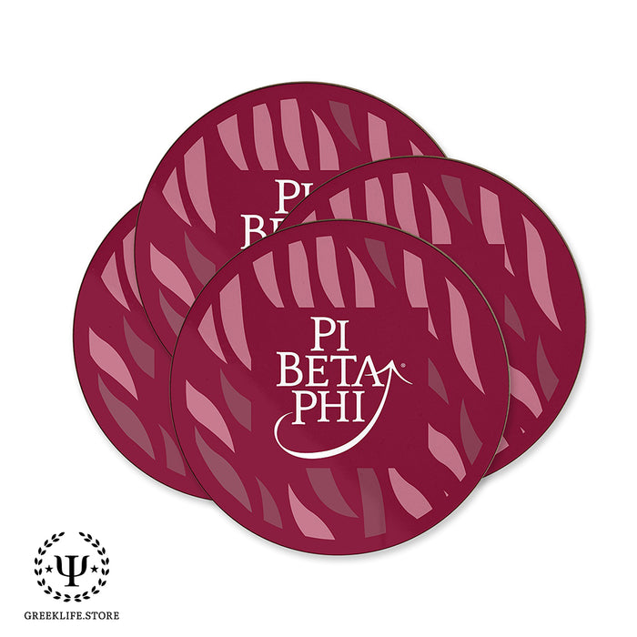 Pi Beta Phi Beverage coaster round (Set of 4)