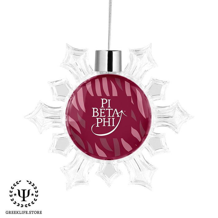 Pi Beta Phi Christmas Ornament - Snowflake