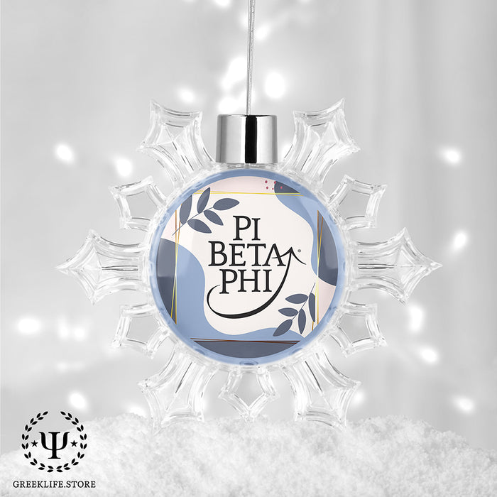 Pi Beta Phi Christmas Ornament - Snowflake