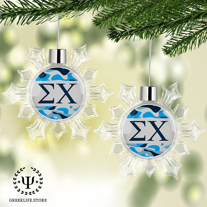 Sigma Chi Christmas Ornament - Snowflake