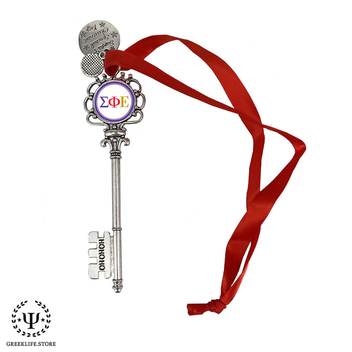 Sigma Phi Epsilon Christmas Ornament Santa Magic Key